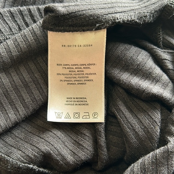 Anthropologie Sleeveless Ribbed Handkerchief Hem Midi Dress in Black Size S - Picture 12 of 15